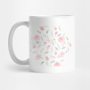 Blush pink Floral Watercolor | Pattern Mug